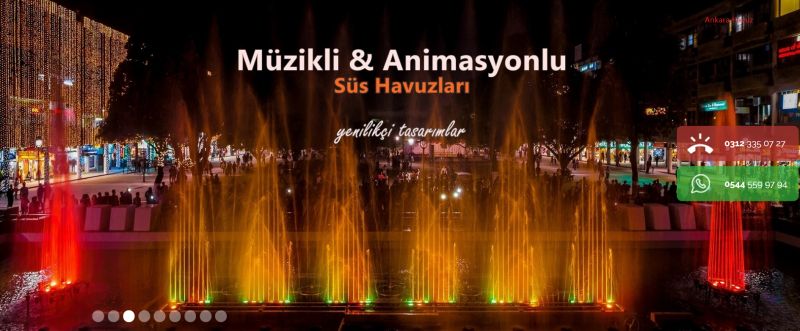 Müzikli danslı fıskiye sistemleri imalatı